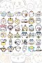 Cute Cartoon Sticker Set - 72 Pieces Pen Laptop Notebook Water Bottle Label - 5