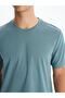 Blue Crew Neck Short Sleeve Men's Sports T-Shirt - 3