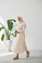 Double Set: Crop Jacket with Zipper and Long Sleeveless Dress- Parachute Fabric - 3