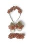 Laser Floral Maternity Mother's Crown Bandana and Baby Booties - 3