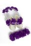 Laser Floral Maternity Mother's Crown Bandana and Baby Booties - 4