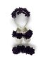 Laser Floral Maternity Mother's Crown Bandana and Baby Booties - 2