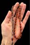 Certified Master Craftsmanship Dice Fire Amber Prayer Beads Wooden Boxed Gift Rosary - 3