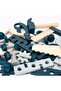 صندوق أدوات للأطفال بألوان متباينة، مجموعة أدوات للعب التظاهري والبناء - 9