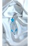 Blue Butterfly and Star Beaded Phone Charm with Pearl - 4