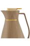 Thermos, 1L, Glass Inner Liner, Plastic Outer Body - Brown - 2