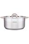 22cm Stainless Steel Casserole – Double Lid (Glass & Steel), Induction Compatible