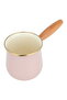 Saif Gallery Steel Coffee Pot, 0.65L, Wooden Handle - Light Pink - 2