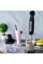 HB151-2567 3 in 1 Hand Blender, Black, 600W, 2 Speed Button, 800ML, Soft Touch, Dishwasher sa - 8