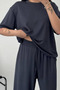 Women's Modal Fabric Short Sleeve Tracksuit Set 3081 - 7