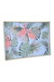 Plastic Serving Tray Alsaif Gallery, 48×35×4.6 cm, Rectangular, Flamingo Design - Blue