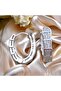 Vip Steel Earrings with Cascading Zircon Stone