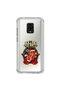 Xiaomi Redmi Note 9 Pro Compatible Transparent Case with Rolling Stones Design