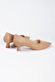 Women's 3 cm Heeled Pointed Toe Shoes and Bag Set - 5