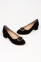 Women's 3 cm Buckle Short Thick Heeled Shoes