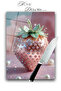 Glass Cutting Board Chopping Board Crystal Stone Pink Strawberry Dowry Gift 35X25 cm