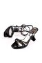 Shoe Basket 4748 Women's 9 cm Heel Stone Evening Dress Sandals - 3