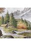 Landscape Series-28B Woven Tapestry Fabric - Waterfall - 3
