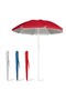 Beach umbrella with sunshade, adjustable, with silver lining