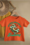 Sea Turtle Printed Cotton Circle Neck Short Sleeve Youth and Children's Tshirt