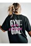 Oversize Gym Girl Printed Crew Neck T-Shirt