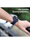 حافظة وسوار ساعة Apple Watch مع مشبك آمن من الفولاذ المقاوم للصدأ، تصميم خفيف الوزن، مقاوم للخدش - 9