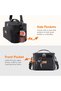 Thermal Meal Holder 9L, Portable Mini Cooler Bag, Waterproof Work Lunch Bags for Men and Women, Thermal Lunch Box for Beach, Picnic, Travel, Black - 5