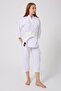 Joyed White Karate Suit Unisex Suit with Belt Alpaca Soft Texture and Bright Look - 6