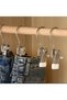 5-Piece Stainless Steel Metal Trouser Hanger with Clips – Multi-Purpose Clothes Hanger