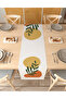 Leaf Bohemian Patterned Special Design Runner Digital Printed Decorative Tablecloth Modern Home Decoration