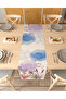 Flower Leaf Pattern Custom Design Runner Digital Printed Decorative Tablecloth Modern Home Decoration
