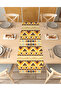 Ethnic Anatolian Motif Special Design Patterned Runner Digital Printed Decorative Tablecloth Home Decoration