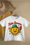 Hello Summer Printed Cotton Crew Neck Short Sleeve Youth and Children's Tshirt