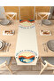 Life Is Beautiful Patterned Special Design Runner Digital Printed Decorative Tablecloth Home Decoration