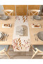 Leaf Bohemian Patterned Special Design Runner Digital Printed Decorative Tablecloth Modern Home Decoration