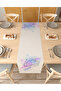 Space Bohemian Beige Patterned Stylish Special Design Runner Digital Printed Decorative Tablecloth Home Decoration