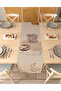Coffee Coffee Patterned Special Design Runner Digital Printed Decorative Tablecloth Modern Home Decoration