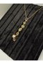 Steel Gold Y, Melis 7 Element Stone Necklace Short - 2