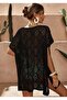 WOMEN'S KNIT DIAMOND PATTERN BEACH DRESS - 2