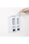 2pcs 400ml shampoo box lotion shower gel container, manual shower gel dispenser for bathroom and kitchen - 4