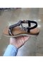 Women's Anatomical Fusbetli Soft Sole Wedge Heel Stone Sandals - 4