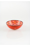 20 cm Ceramic Bowl with Handmade Orange Tulip Motif - 4