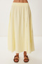 Muslin Blouse Skirt Set Yellow Lgp0013 - 5