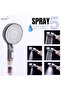 Junaris Handheld Shower Head Set Black with Filter, 7 Inches Showerhead with 150CM Shower Hose 5-mod - 3