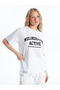  Crew Neck Printed Short Sleeve Women's T-Shirt - 2