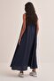Women's Organic Cotton Sleeveless Dress Navy Blue - 2