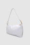 Zeiri Soft Crescent Form Gold Ring Hand, Arm and Shoulder Bag White - 2