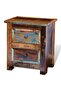 Nightstand with 2 Drawers Solid Reclaimed Wood - 4