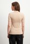 Women's 2 Pack Cream White Short Sleeve Blouse - 4