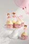 Birthday Ornament Set Set with Ballerina 42 Pieces Cake Ornament Streamers and Decorations Party Set - 2